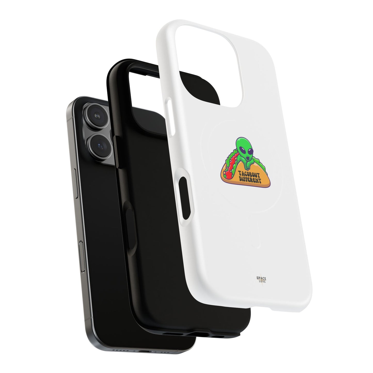 Alien Taco Tough Magnetic Phone Cases, Geeky Gift, Fun Phone Accessories, Unique Cell Phone Cover, Quirky Design