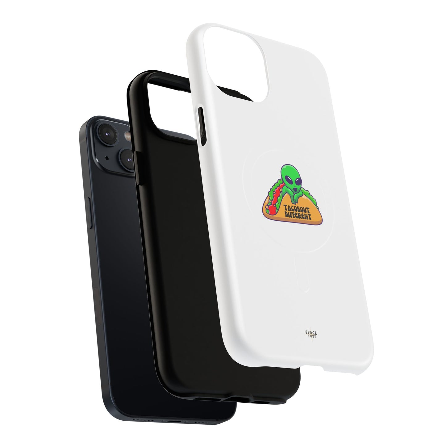 Alien Taco Tough Magnetic Phone Cases, Geeky Gift, Fun Phone Accessories, Unique Cell Phone Cover, Quirky Design