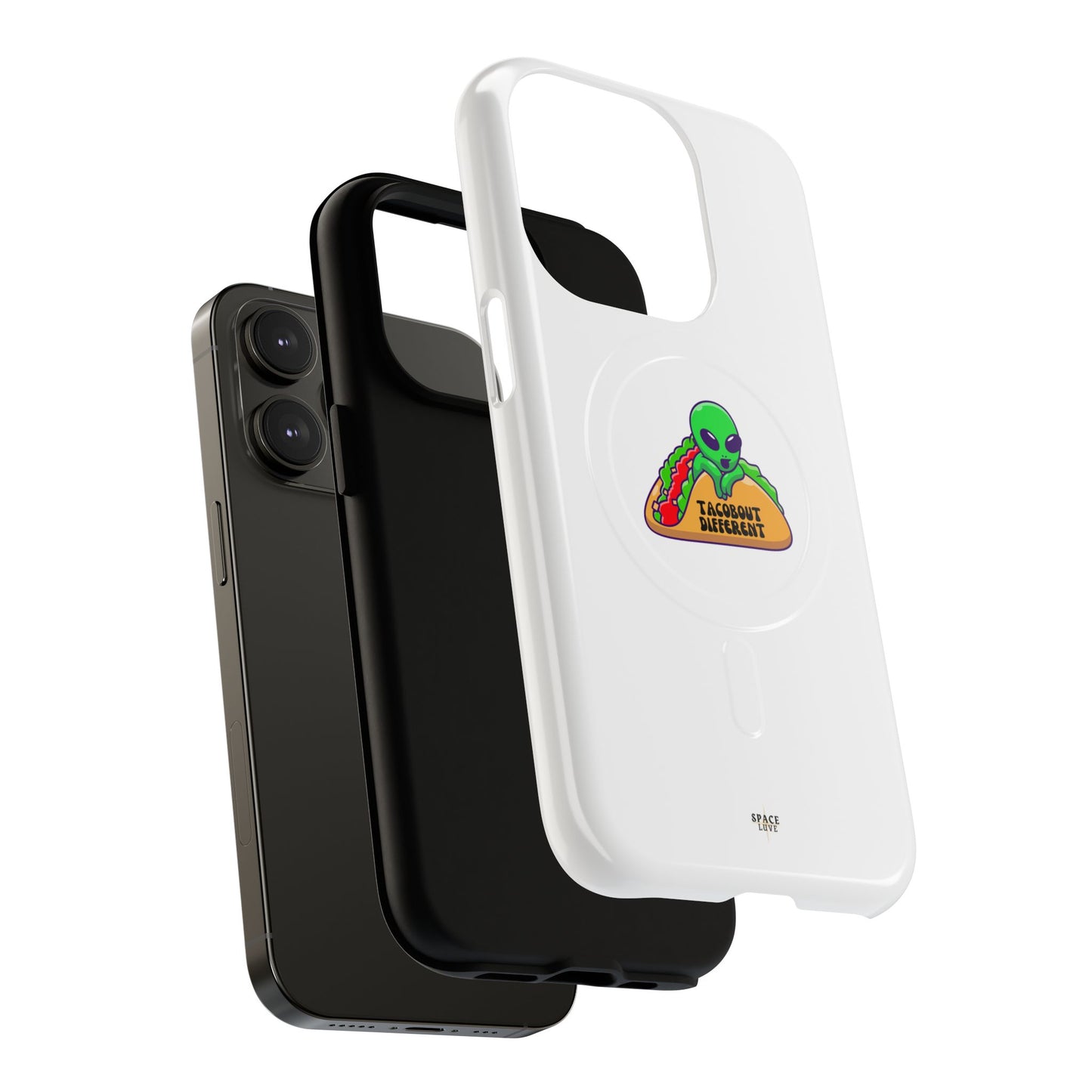 Alien Taco Tough Magnetic Phone Cases, Geeky Gift, Fun Phone Accessories, Unique Cell Phone Cover, Quirky Design