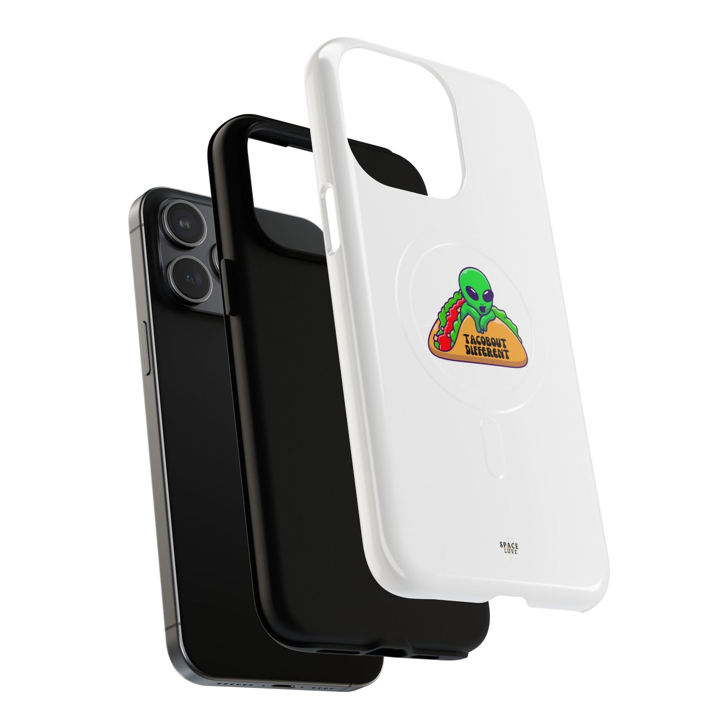 Alien Taco Tough Magnetic Phone Cases, Geeky Gift, Fun Phone Accessories, Unique Cell Phone Cover, Quirky Design