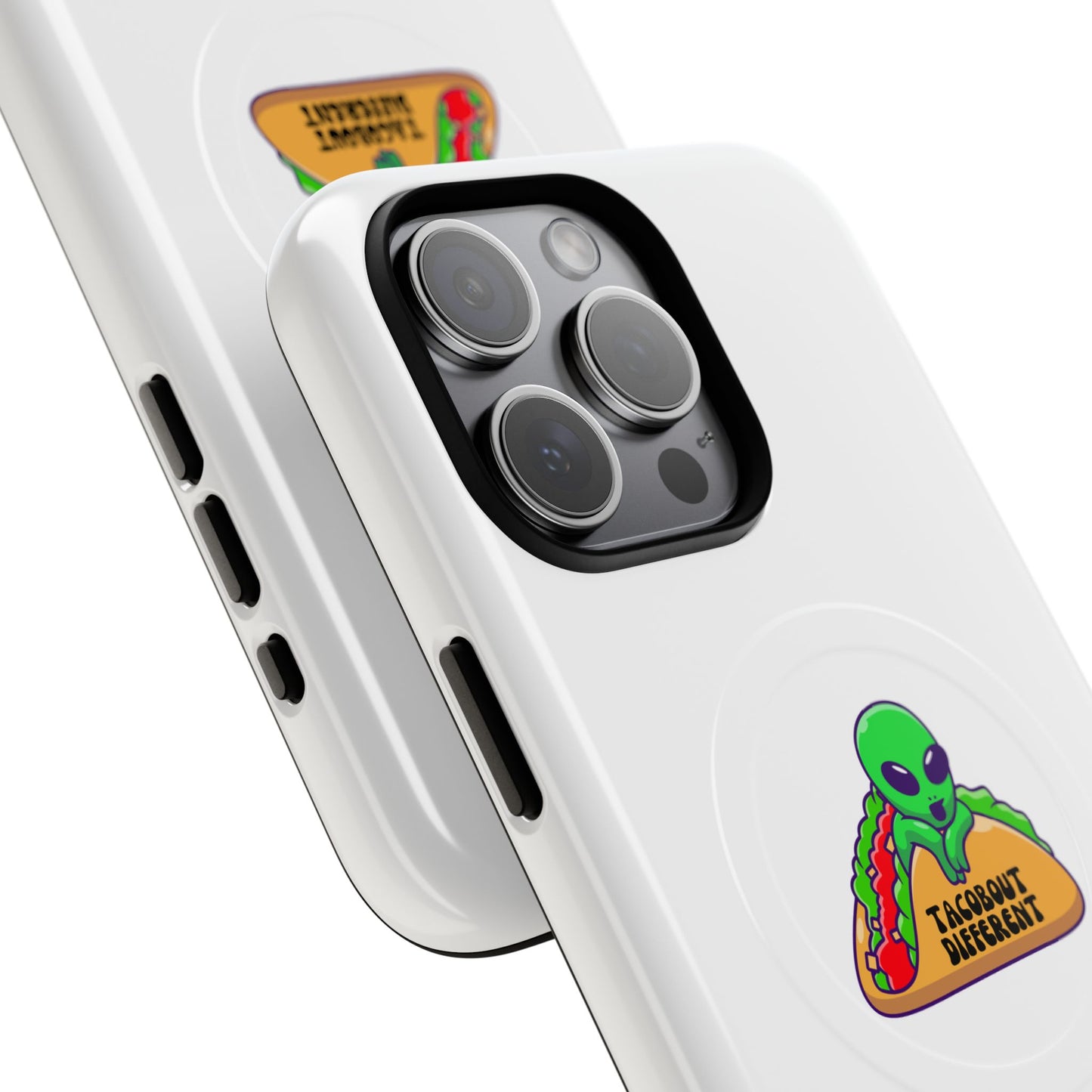 Alien Taco Tough Magnetic Phone Cases, Geeky Gift, Fun Phone Accessories, Unique Cell Phone Cover, Quirky Design