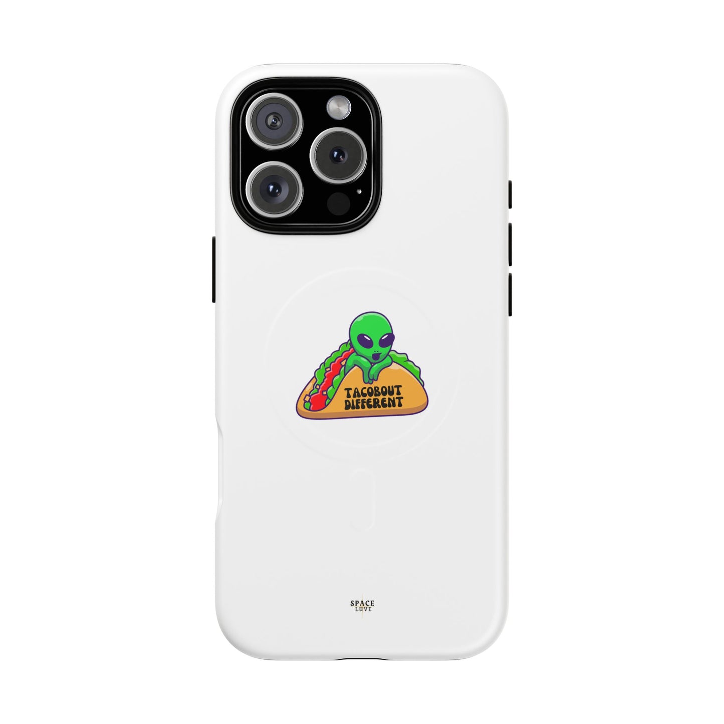 Alien Taco Tough Magnetic Phone Cases, Geeky Gift, Fun Phone Accessories, Unique Cell Phone Cover, Quirky Design