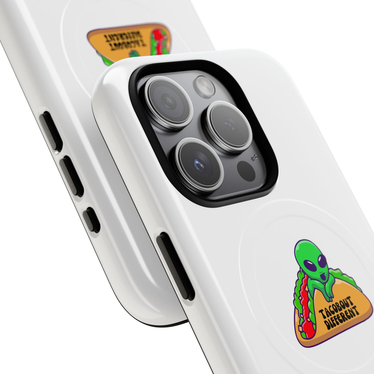 Alien Taco Tough Magnetic Phone Cases, Geeky Gift, Fun Phone Accessories, Unique Cell Phone Cover, Quirky Design
