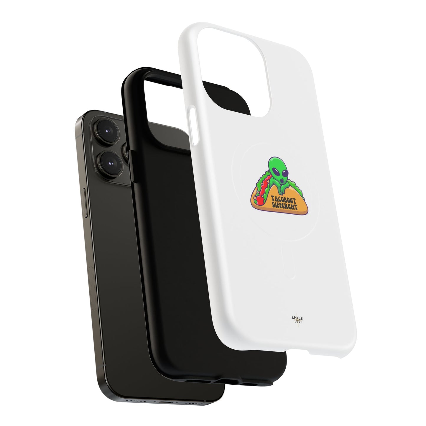 Alien Taco Tough Magnetic Phone Cases, Geeky Gift, Fun Phone Accessories, Unique Cell Phone Cover, Quirky Design