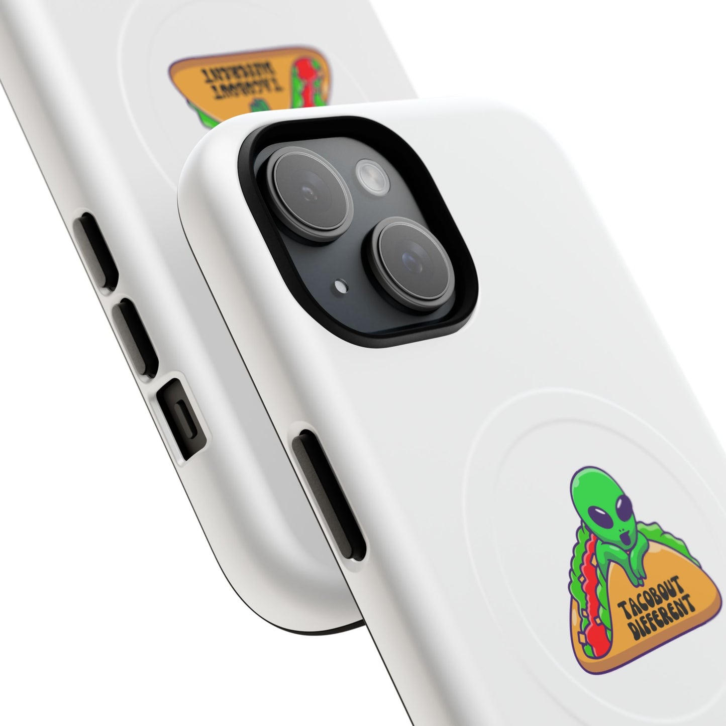 Alien Taco Tough Magnetic Phone Cases, Geeky Gift, Fun Phone Accessories, Unique Cell Phone Cover, Quirky Design