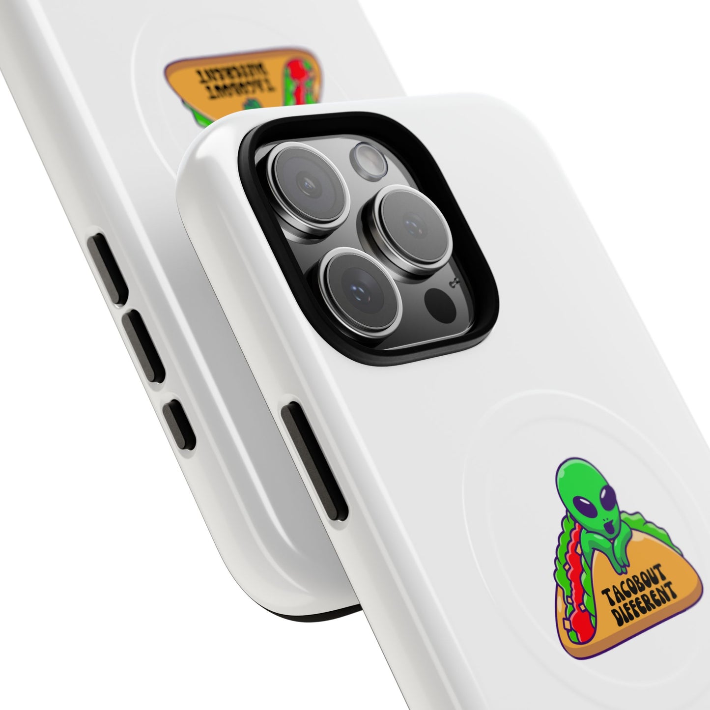 Alien Taco Tough Magnetic Phone Cases, Geeky Gift, Fun Phone Accessories, Unique Cell Phone Cover, Quirky Design