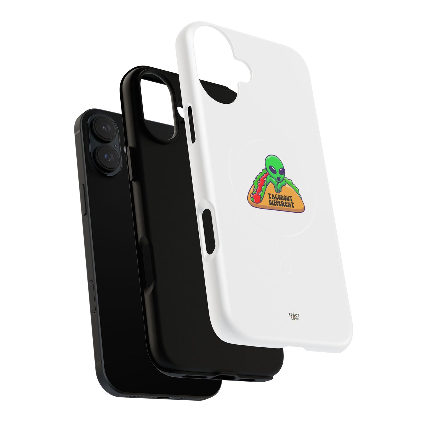 Alien Taco Tough Magnetic Phone Cases, Geeky Gift, Fun Phone Accessories, Unique Cell Phone Cover, Quirky Design
