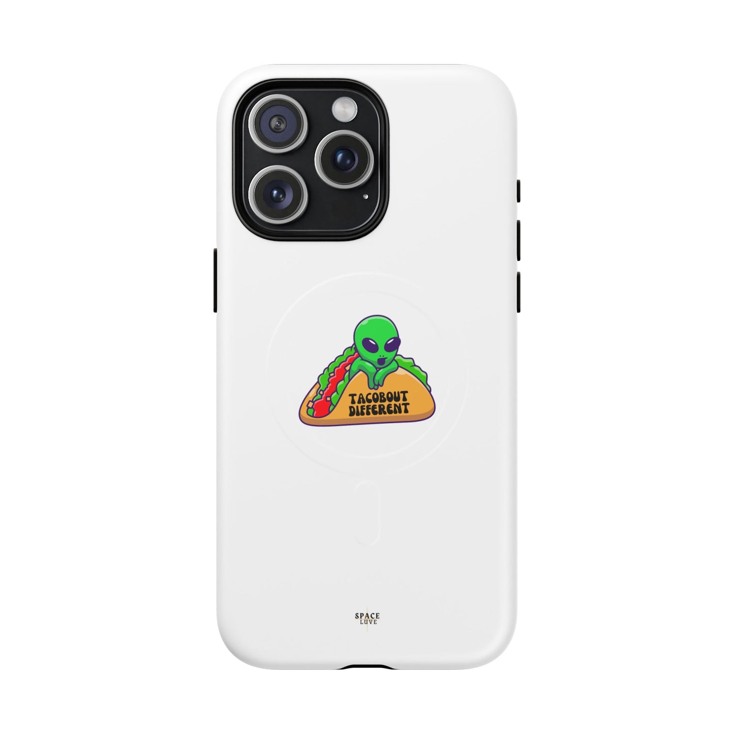 Alien Taco Tough Magnetic Phone Cases, Geeky Gift, Fun Phone Accessories, Unique Cell Phone Cover, Quirky Design