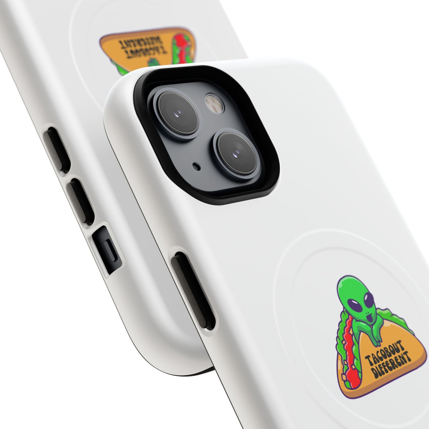 Alien Taco Tough Magnetic Phone Cases, Geeky Gift, Fun Phone Accessories, Unique Cell Phone Cover, Quirky Design