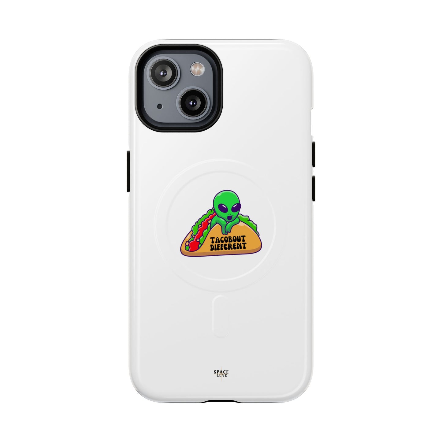 Alien Taco Tough Magnetic Phone Cases, Geeky Gift, Fun Phone Accessories, Unique Cell Phone Cover, Quirky Design