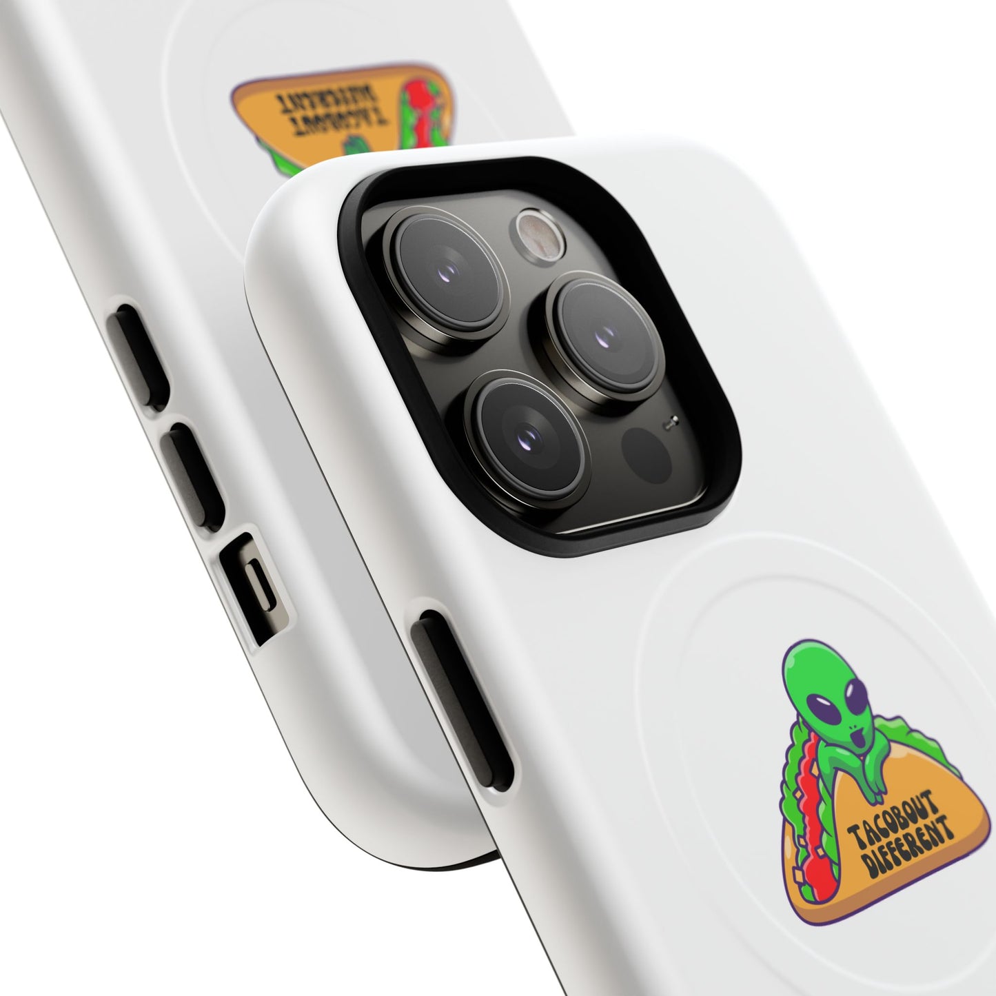Alien Taco Tough Magnetic Phone Cases, Geeky Gift, Fun Phone Accessories, Unique Cell Phone Cover, Quirky Design