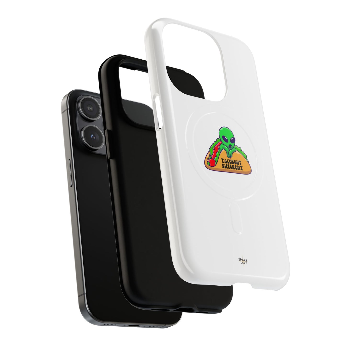 Alien Taco Tough Magnetic Phone Cases, Geeky Gift, Fun Phone Accessories, Unique Cell Phone Cover, Quirky Design