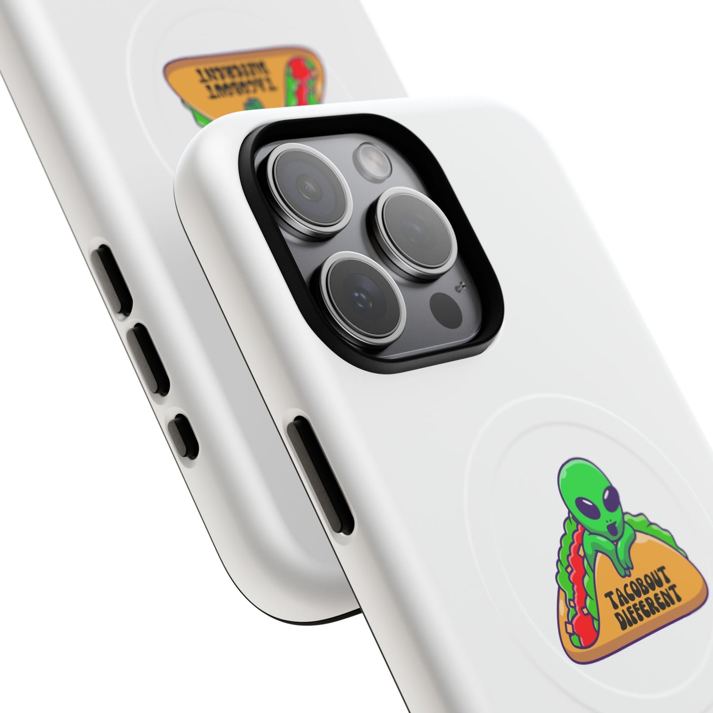 Alien Taco Tough Magnetic Phone Cases, Geeky Gift, Fun Phone Accessories, Unique Cell Phone Cover, Quirky Design