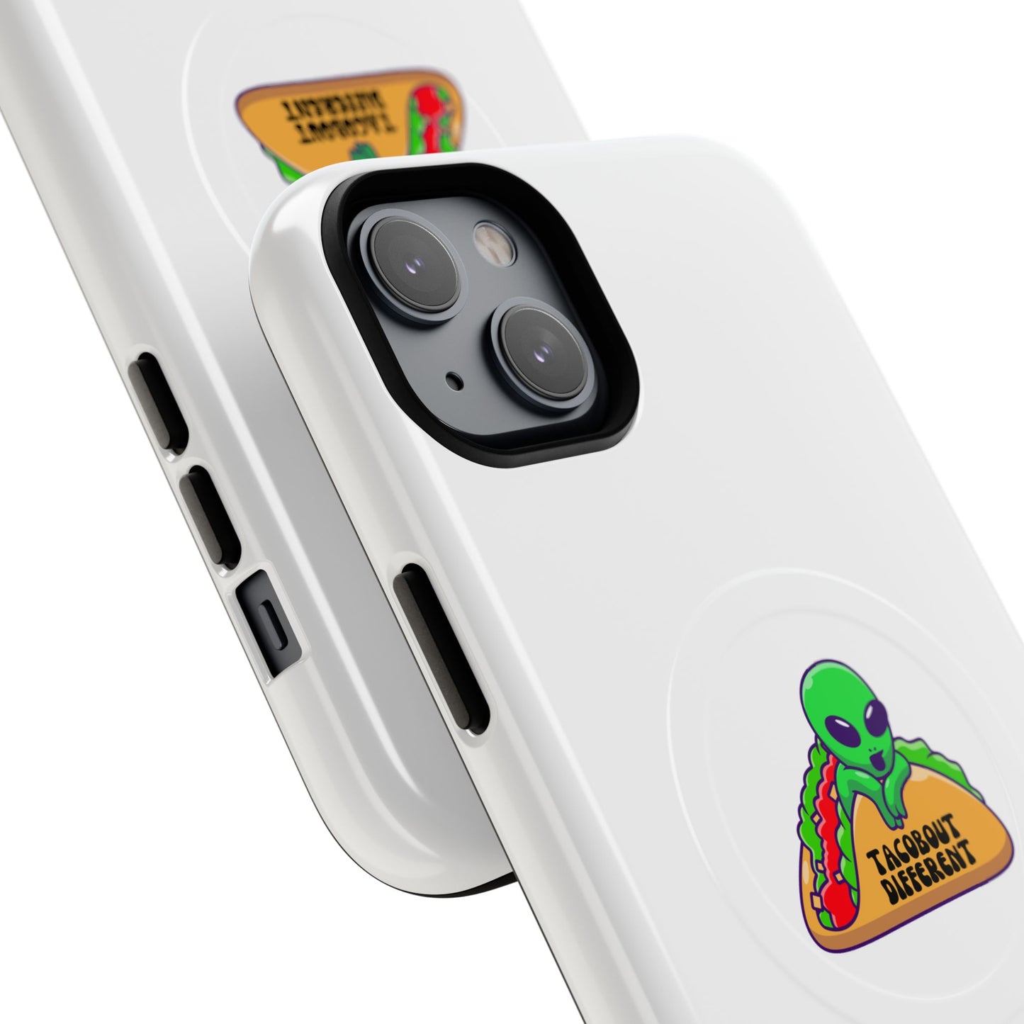 Alien Taco Tough Magnetic Phone Cases, Geeky Gift, Fun Phone Accessories, Unique Cell Phone Cover, Quirky Design