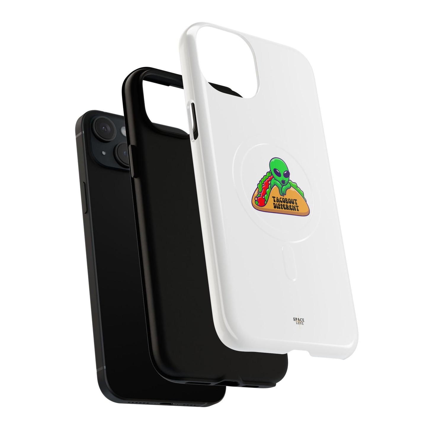 Alien Taco Tough Magnetic Phone Cases, Geeky Gift, Fun Phone Accessories, Unique Cell Phone Cover, Quirky Design