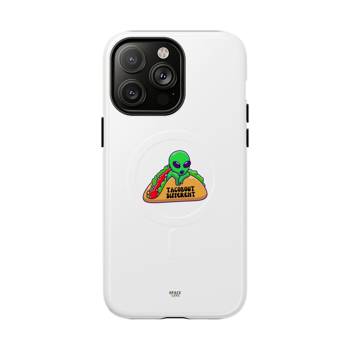 Alien Taco Tough Magnetic Phone Cases, Geeky Gift, Fun Phone Accessories, Unique Cell Phone Cover, Quirky Design