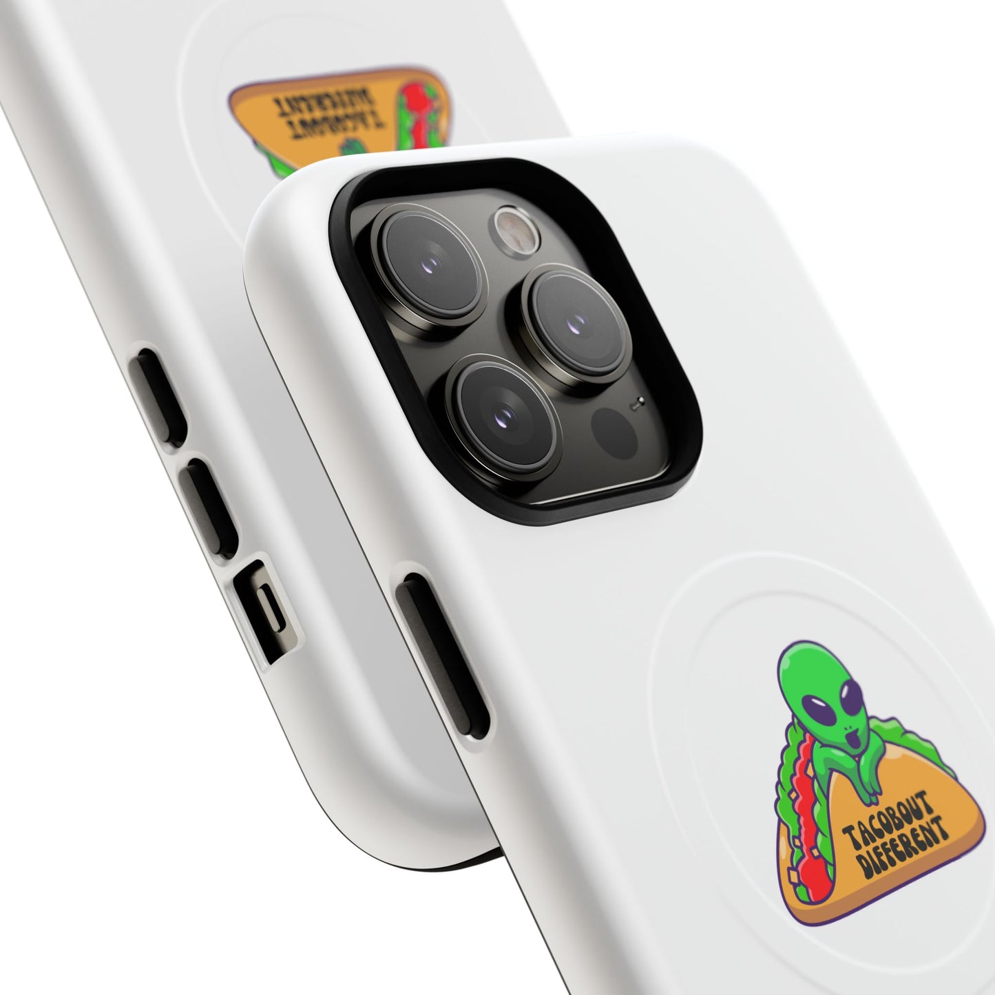 Alien Taco Tough Magnetic Phone Cases, Geeky Gift, Fun Phone Accessories, Unique Cell Phone Cover, Quirky Design