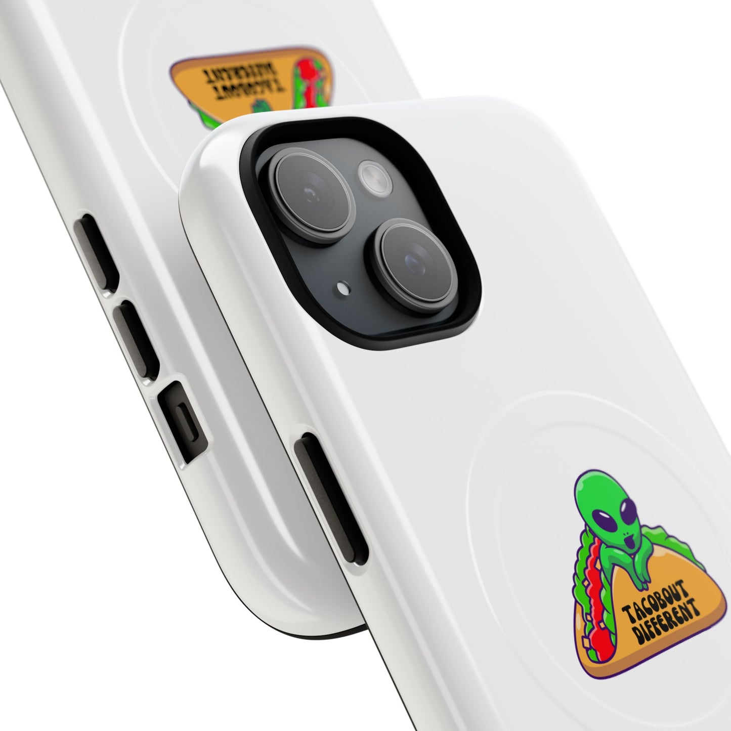 Alien Taco Tough Magnetic Phone Cases, Geeky Gift, Fun Phone Accessories, Unique Cell Phone Cover, Quirky Design