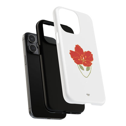 Floral Alien Phone Case | Tough Magnetic Cases | Unique Phone Accessory, Stylish Gift for Teenagers, Floral Design, Alien Lovers