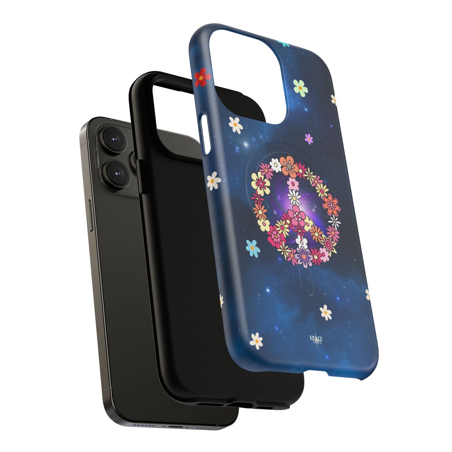 Peace Blossom Tough Magnetic Phone Case - Vibrant Floral Design