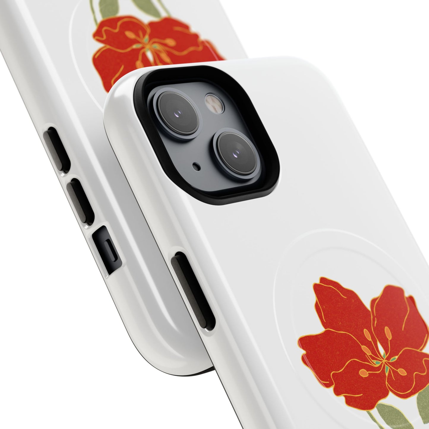 Floral Alien Phone Case | Tough Magnetic Cases | Unique Phone Accessory, Stylish Gift for Teenagers, Floral Design, Alien Lovers