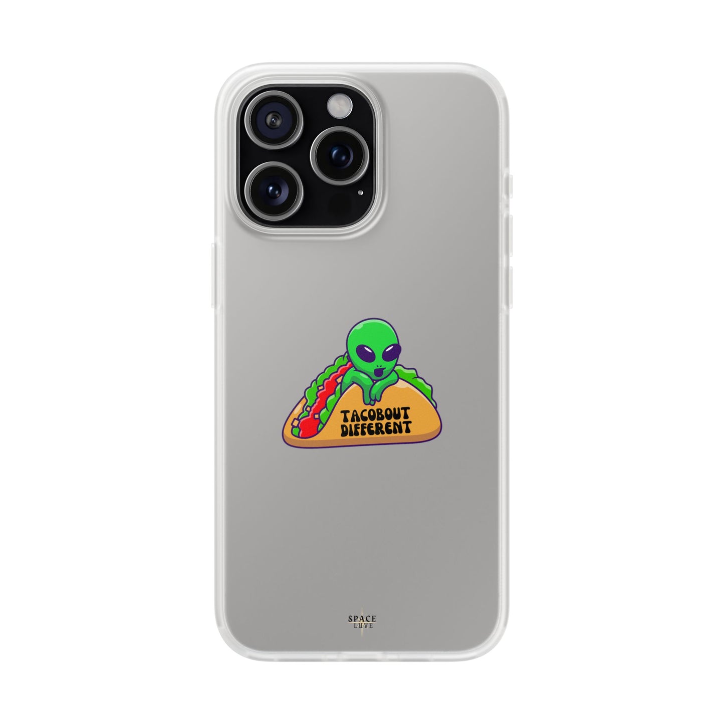 Alien Taco Flexi Case - Fun Phone Cover for Taco Lovers, Quirky Gift for Foodies, Sleek Design for iPhone, Unique Accessory, Birthday [...]