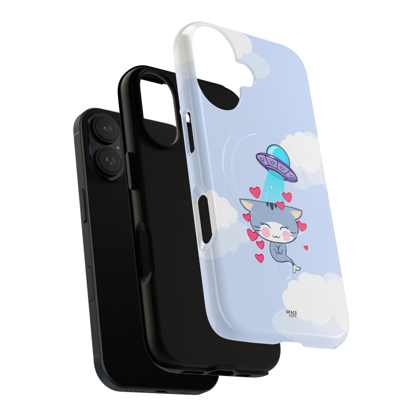 Cute Alien Cat Magnetic Phone Case - Tough Protection & Adorable Design
