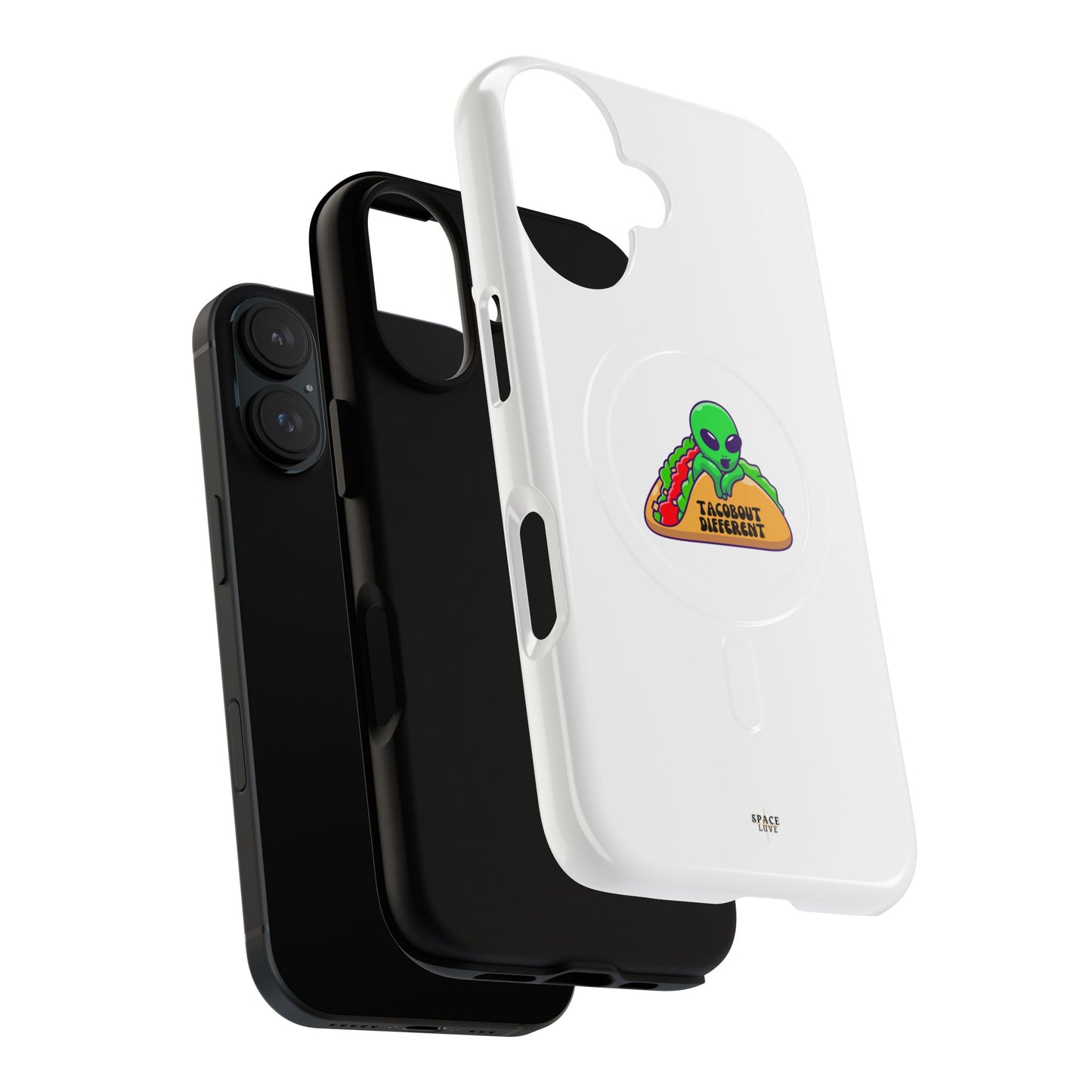 Alien Taco Tough Magnetic Phone Cases, Geeky Gift, Fun Phone Accessories, Unique Cell Phone Cover, Quirky Design