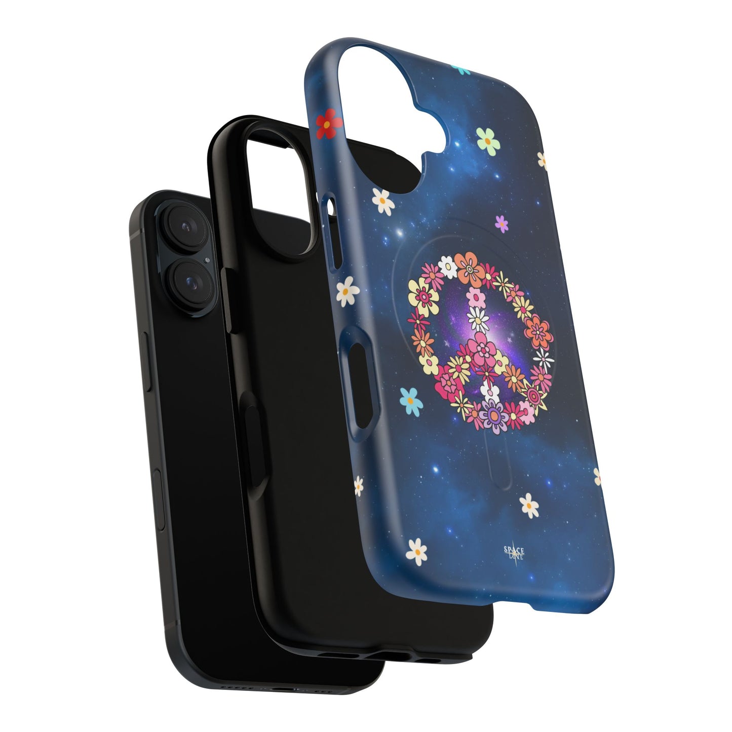 Peace Blossom Tough Magnetic Phone Case - Vibrant Floral Design