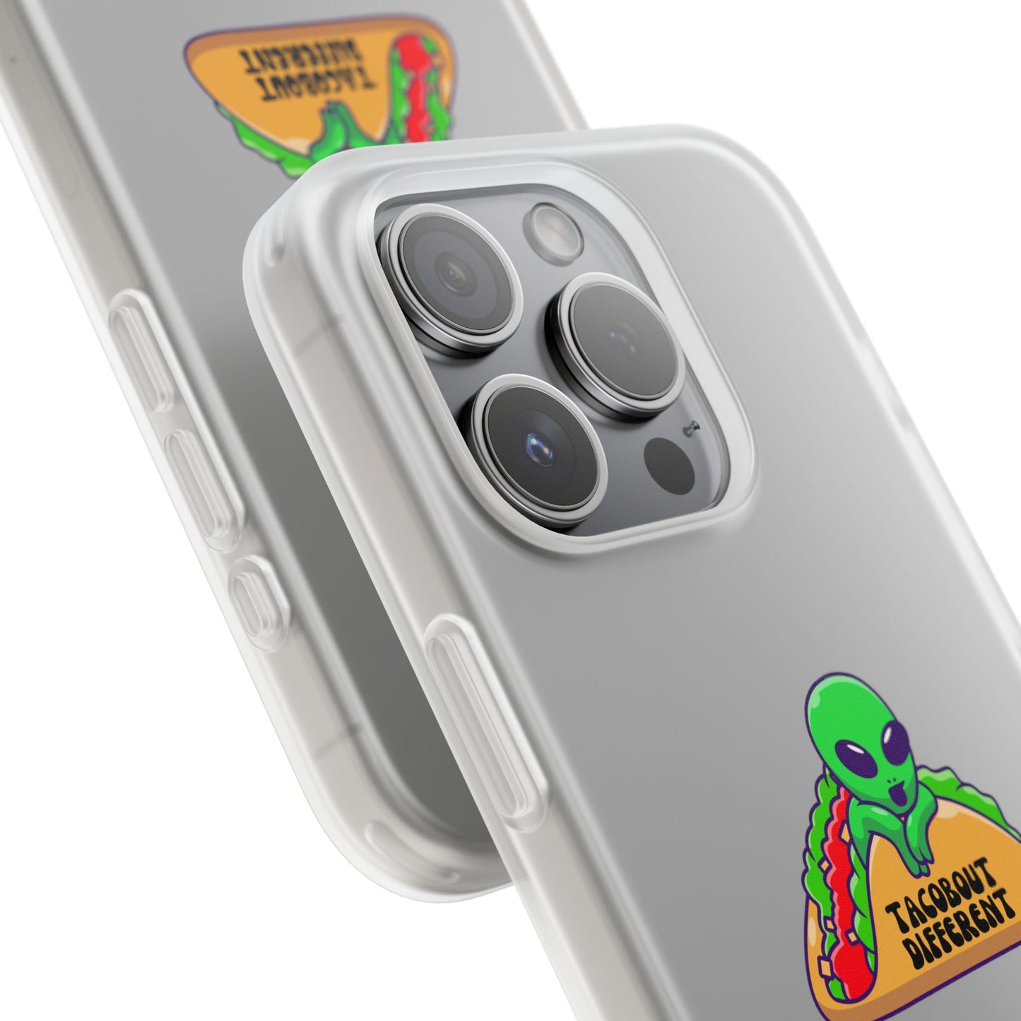Alien Taco Flexi Case - Fun Phone Cover for Taco Lovers, Quirky Gift for Foodies, Sleek Design for iPhone, Unique Accessory, Birthday [...]