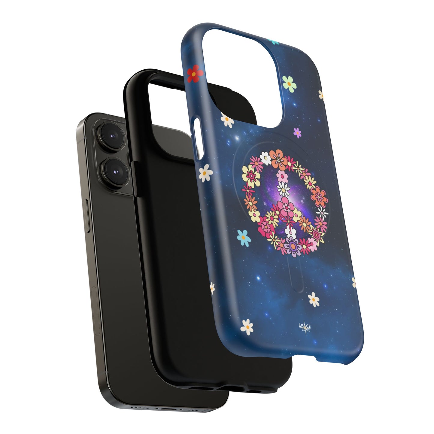 Peace Blossom Tough Magnetic Phone Case - Vibrant Floral Design