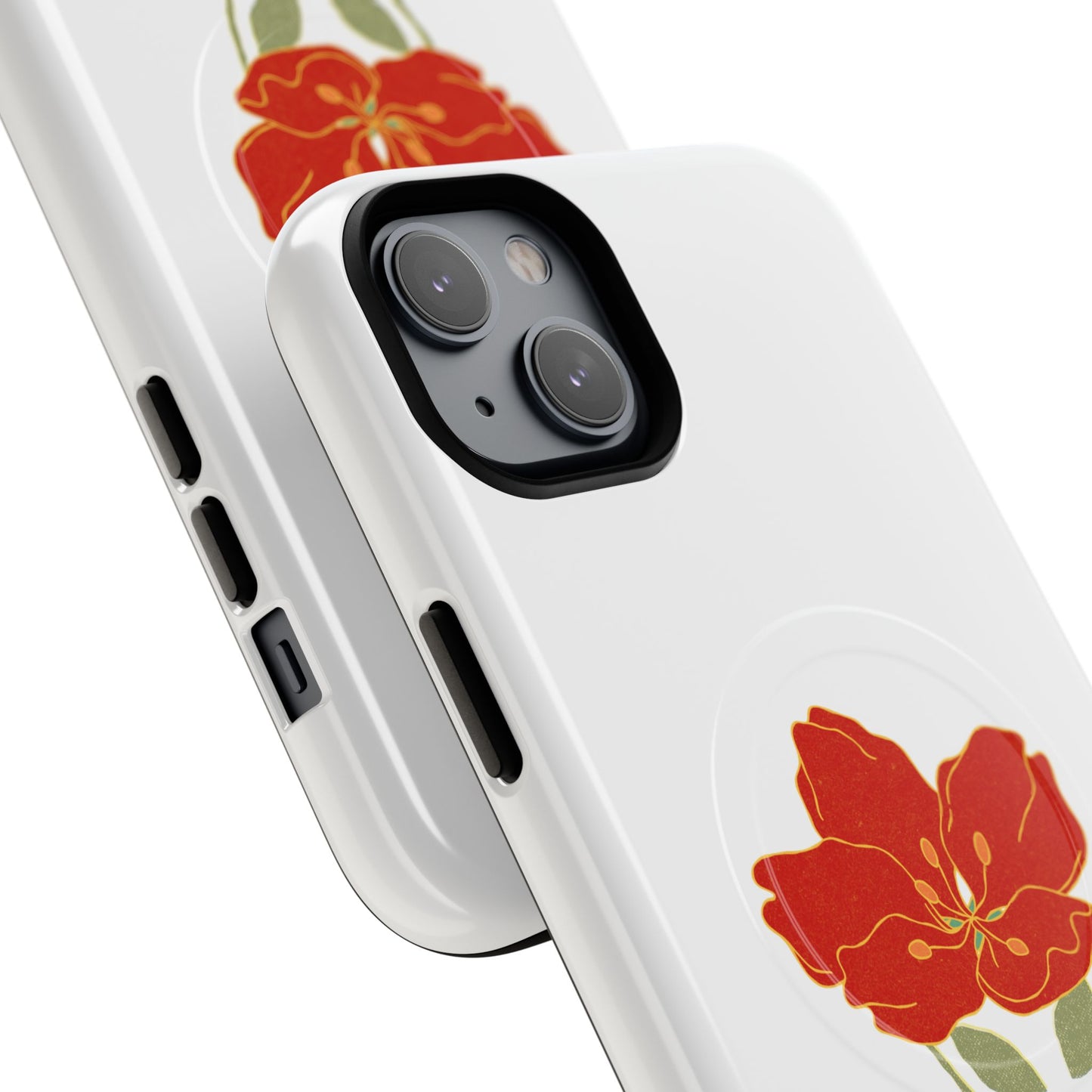 Floral Alien Phone Case | Tough Magnetic Cases | Unique Phone Accessory, Stylish Gift for Teenagers, Floral Design, Alien Lovers