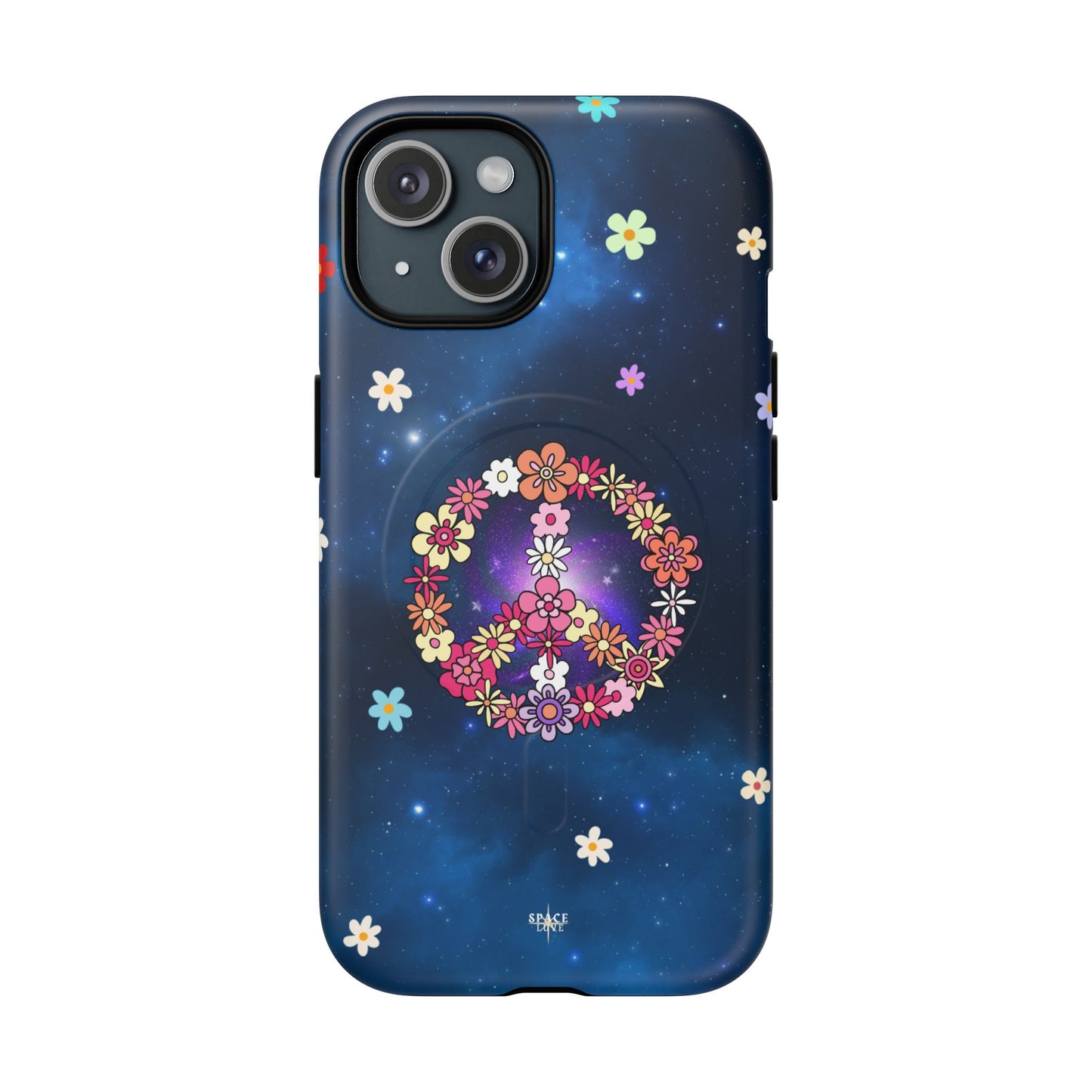 Peace Blossom Tough Magnetic Phone Case - Vibrant Floral Design