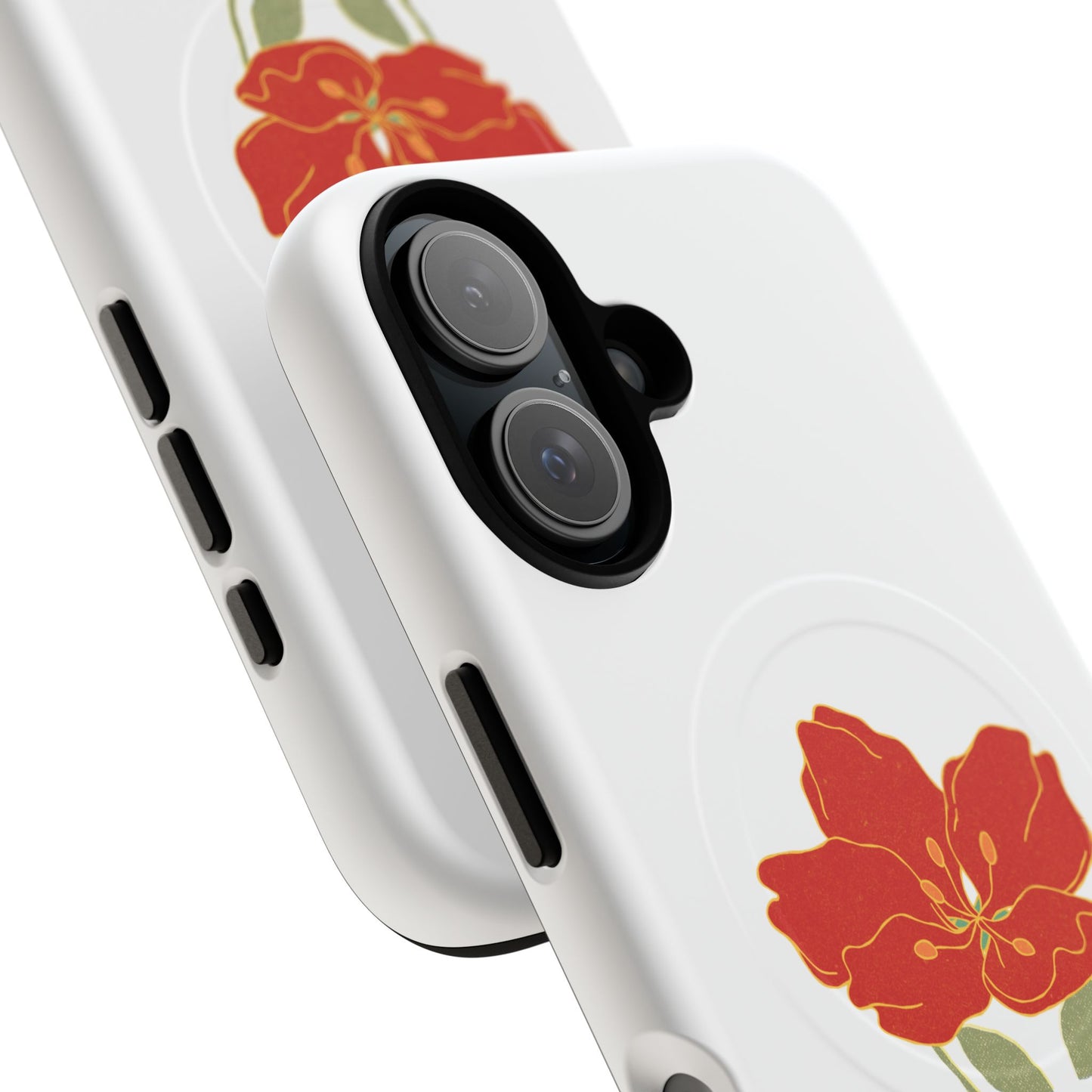 Floral Alien Phone Case | Tough Magnetic Cases | Unique Phone Accessory, Stylish Gift for Teenagers, Floral Design, Alien Lovers