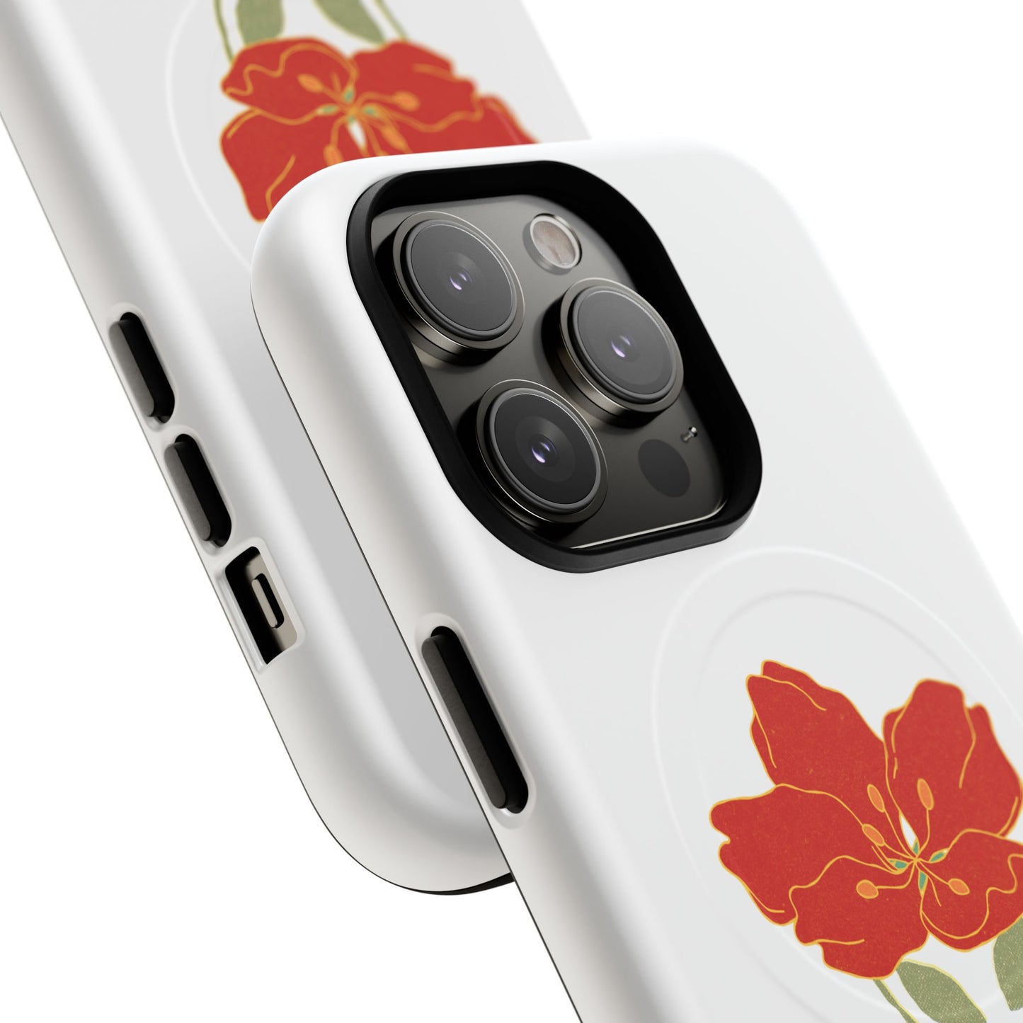 Floral Alien Phone Case | Tough Magnetic Cases | Unique Phone Accessory, Stylish Gift for Teenagers, Floral Design, Alien Lovers