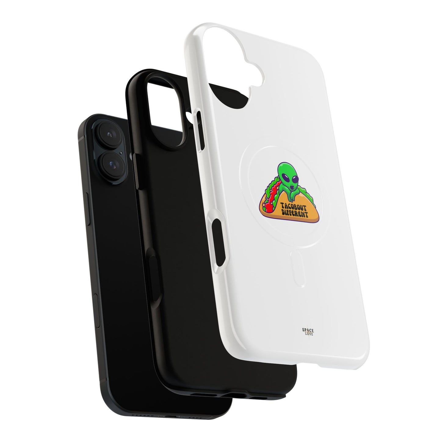 Alien Taco Tough Magnetic Phone Cases, Geeky Gift, Fun Phone Accessories, Unique Cell Phone Cover, Quirky Design