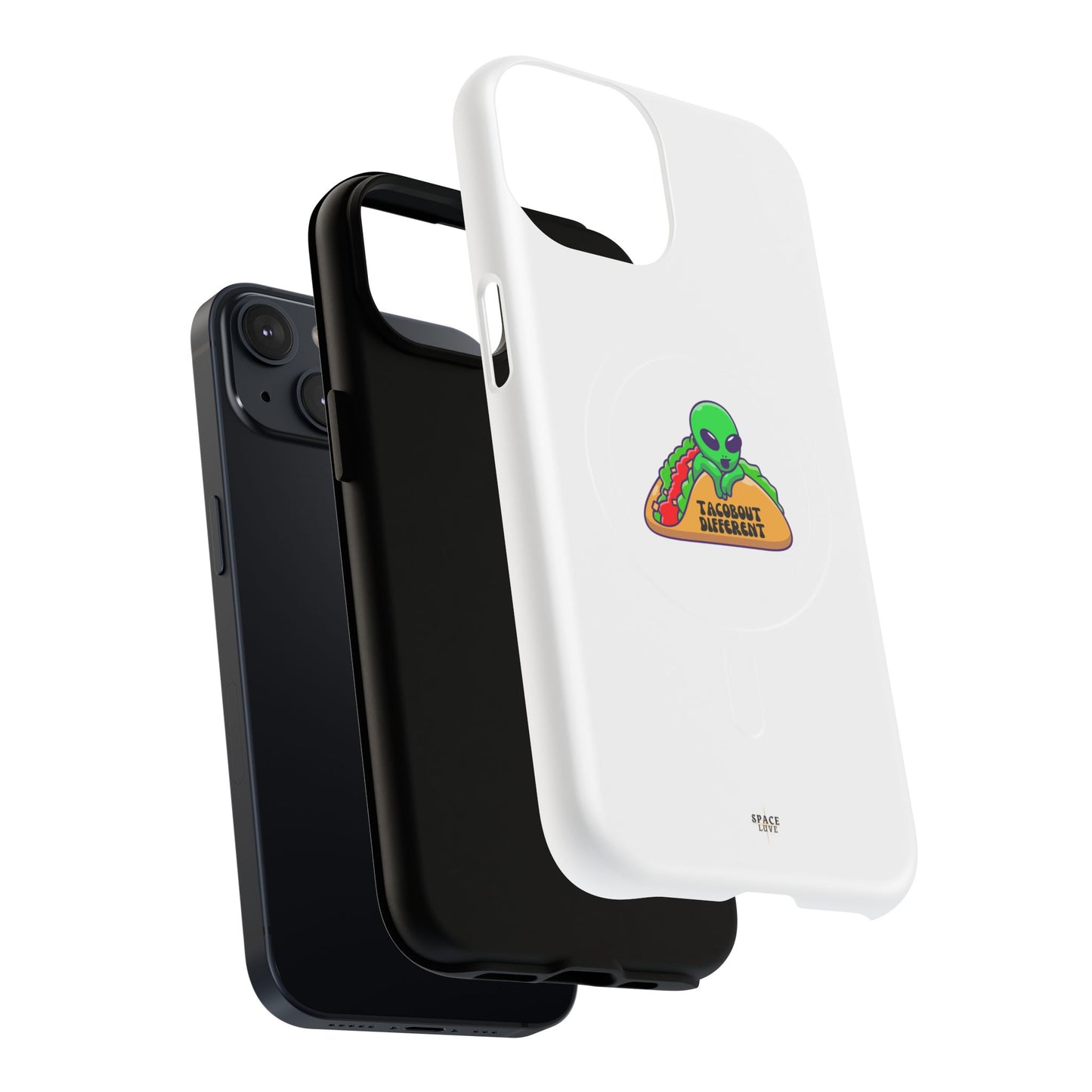 Alien Taco Tough Magnetic Phone Cases, Geeky Gift, Fun Phone Accessories, Unique Cell Phone Cover, Quirky Design