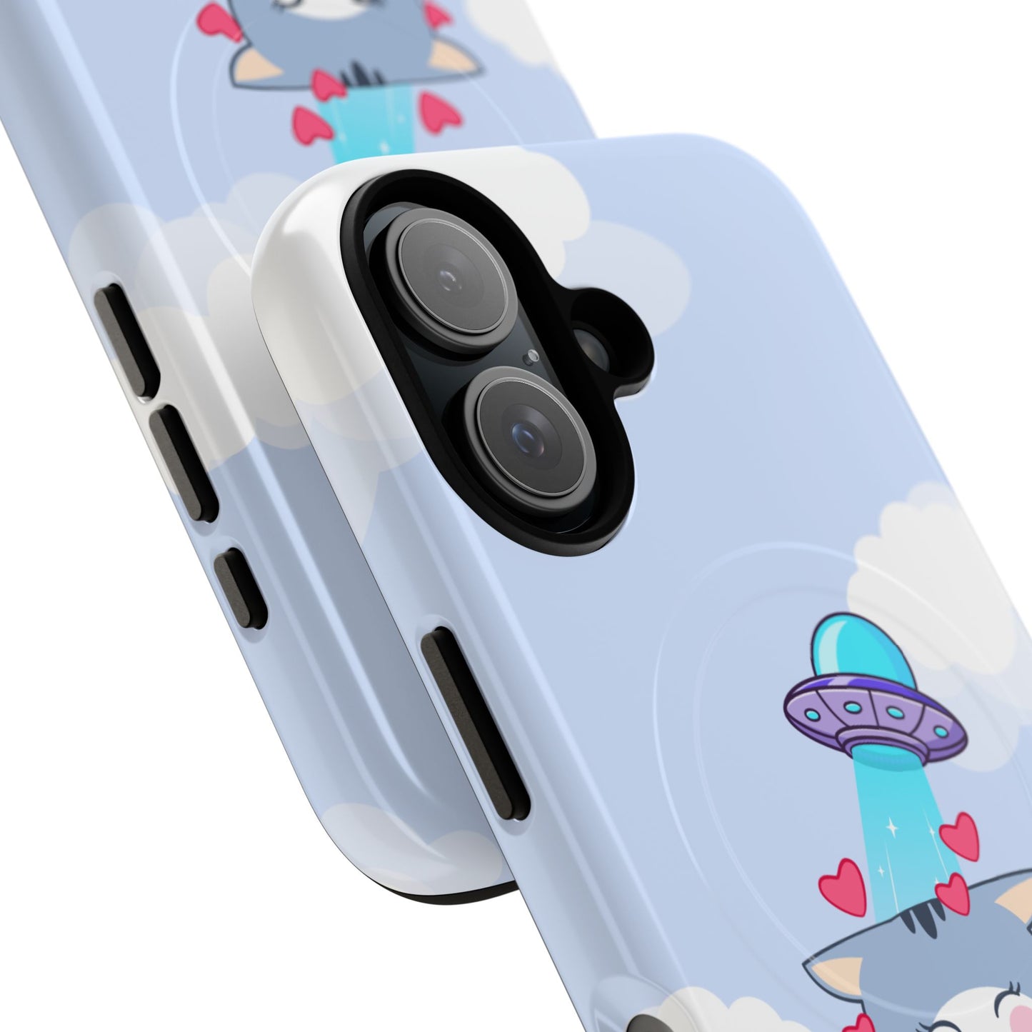 Cute Alien Cat Magnetic Phone Case - Tough Protection & Adorable Design