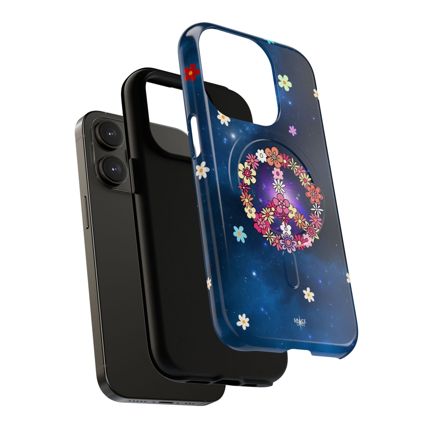 Peace Blossom Tough Magnetic Phone Case - Vibrant Floral Design