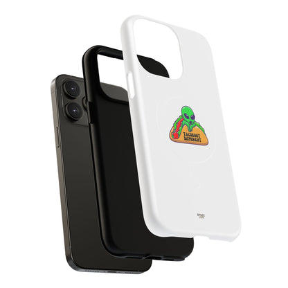 Alien Taco Tough Magnetic Phone Cases, Geeky Gift, Fun Phone Accessories, Unique Cell Phone Cover, Quirky Design