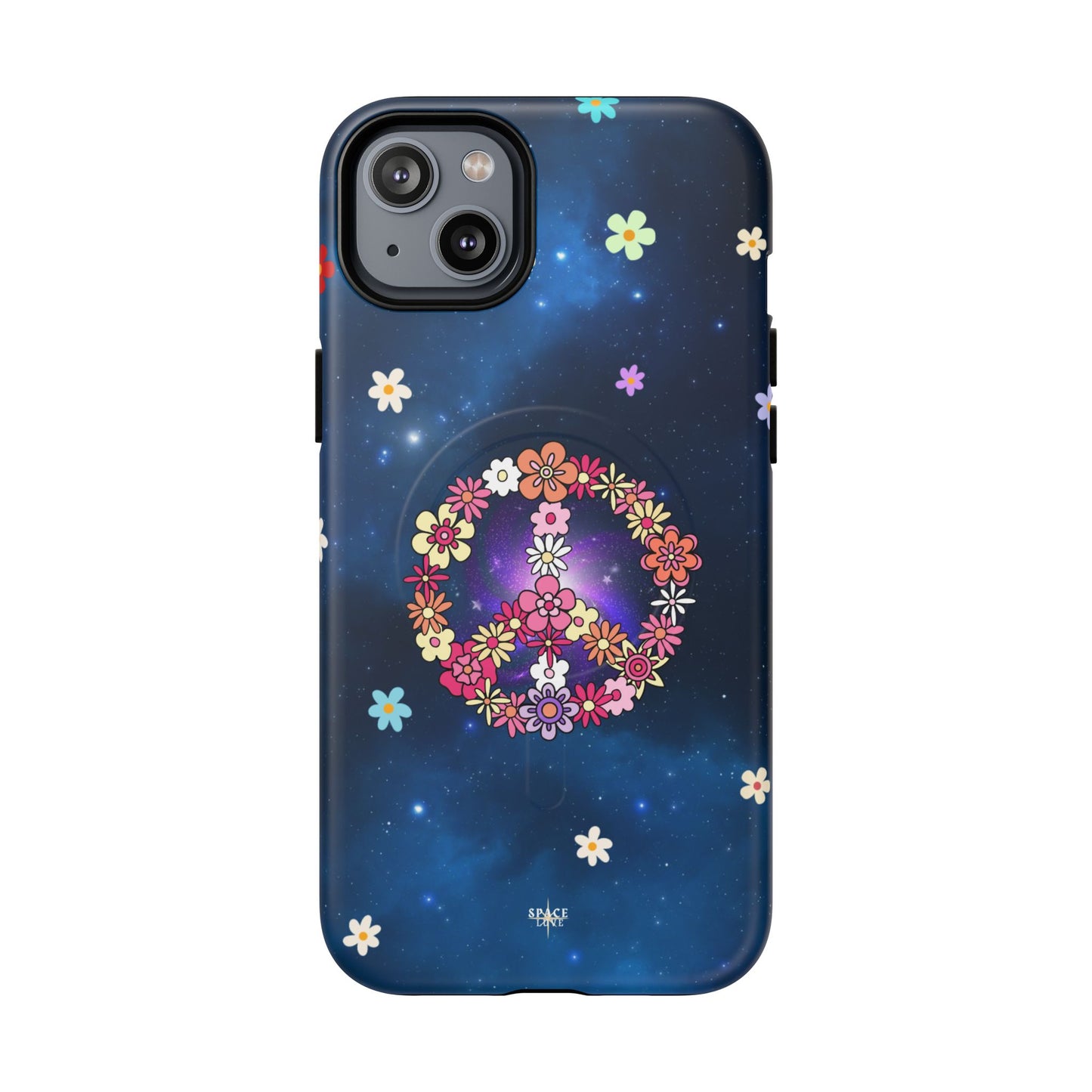 Peace Blossom Tough Magnetic Phone Case - Vibrant Floral Design