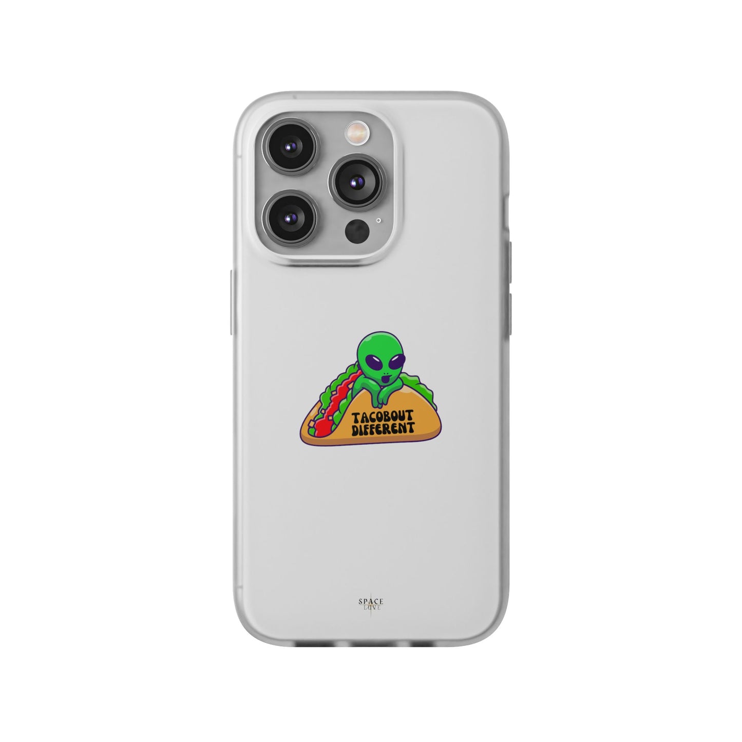 Alien Taco Flexi Case - Fun Phone Cover for Taco Lovers, Quirky Gift for Foodies, Sleek Design for iPhone, Unique Accessory, Birthday [...]