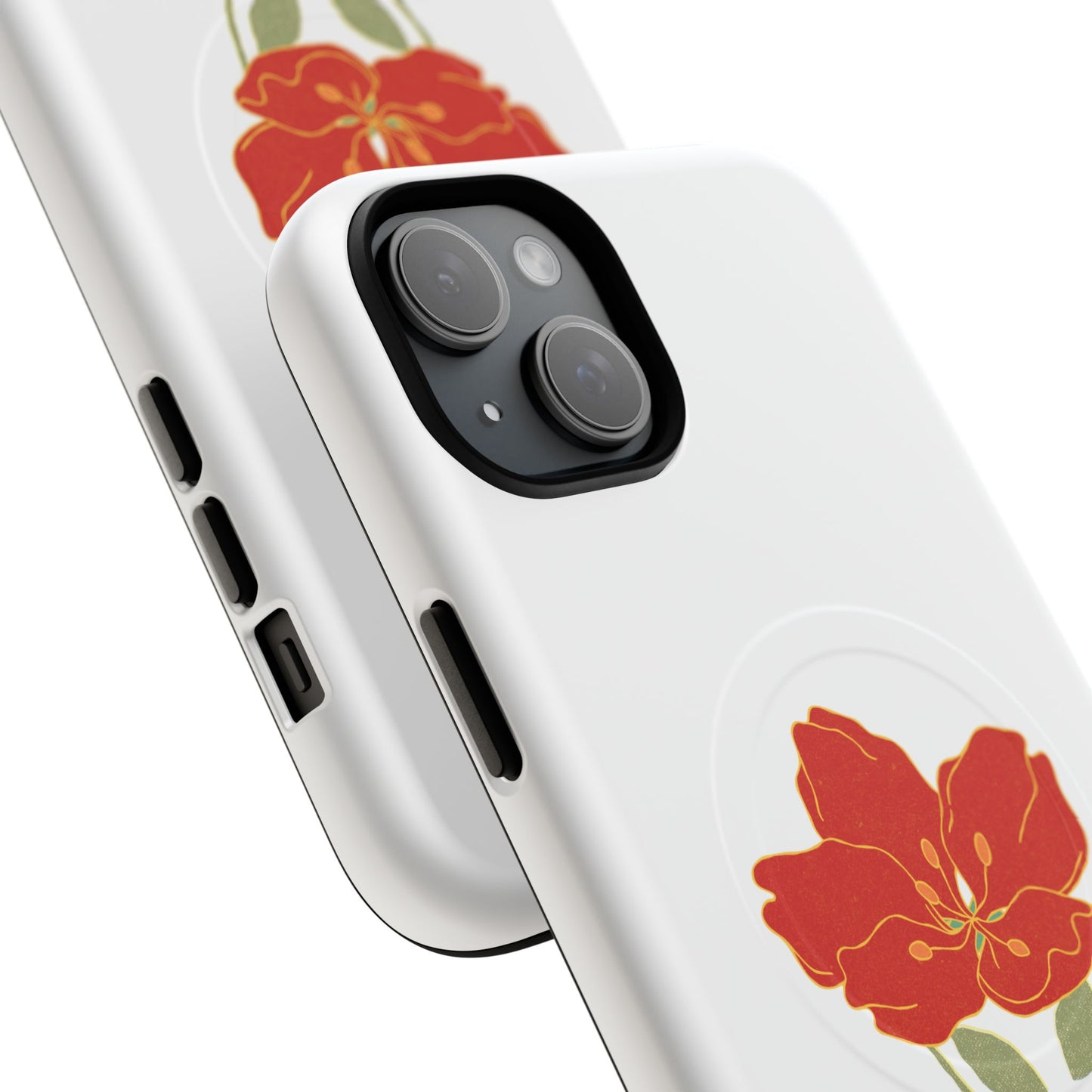 Floral Alien Phone Case | Tough Magnetic Cases | Unique Phone Accessory, Stylish Gift for Teenagers, Floral Design, Alien Lovers