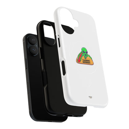 Alien Taco Tough Magnetic Phone Cases, Geeky Gift, Fun Phone Accessories, Unique Cell Phone Cover, Quirky Design