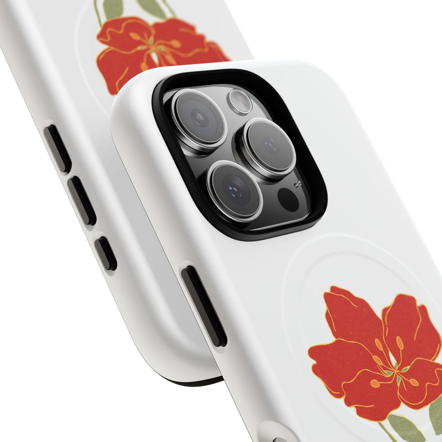 Floral Alien Phone Case | Tough Magnetic Cases | Unique Phone Accessory, Stylish Gift for Teenagers, Floral Design, Alien Lovers
