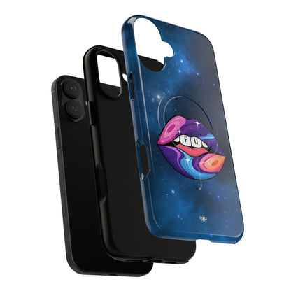 Galaxy Kiss Tough Magnetic Phone Case - Bold & Colorful Design