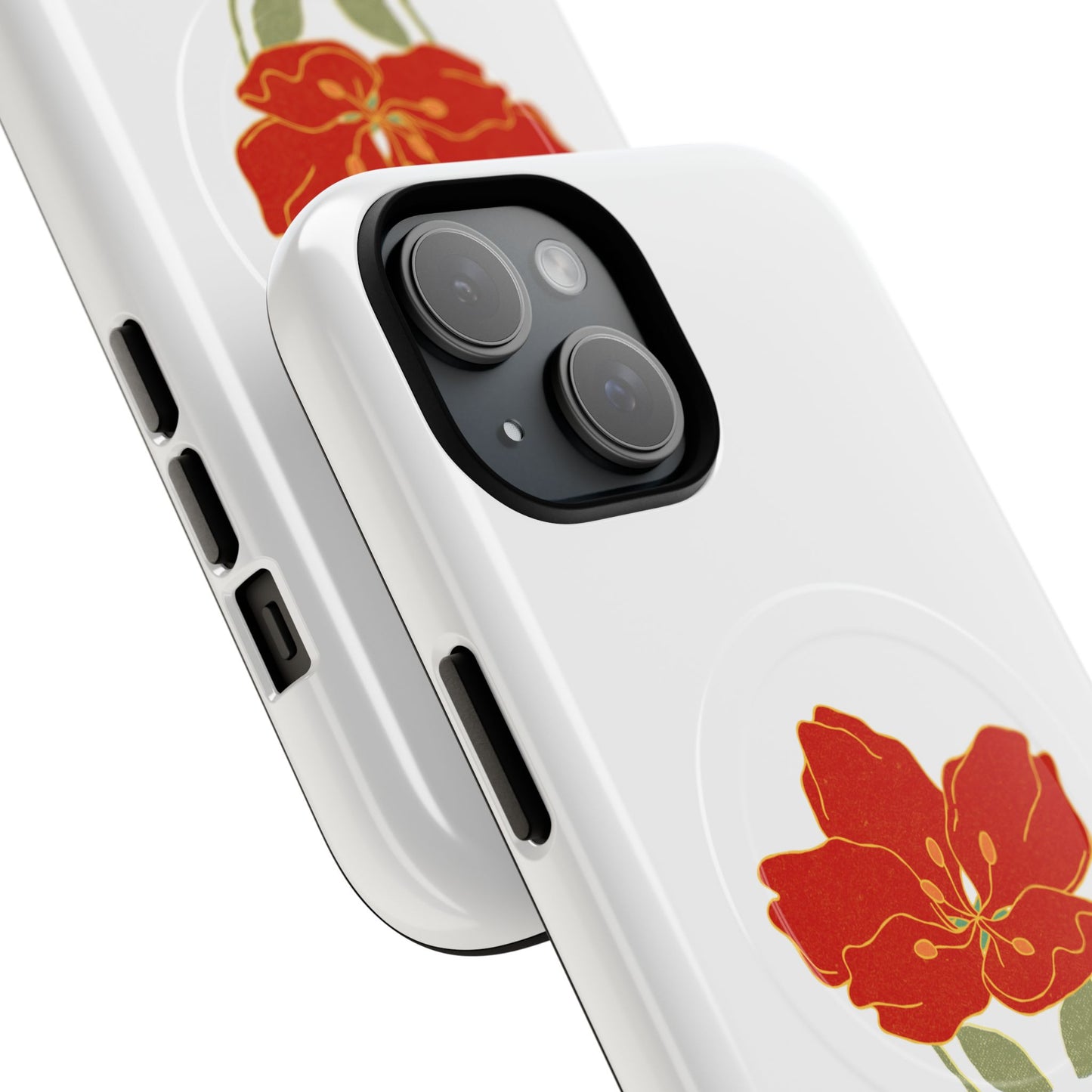 Floral Alien Phone Case | Tough Magnetic Cases | Unique Phone Accessory, Stylish Gift for Teenagers, Floral Design, Alien Lovers