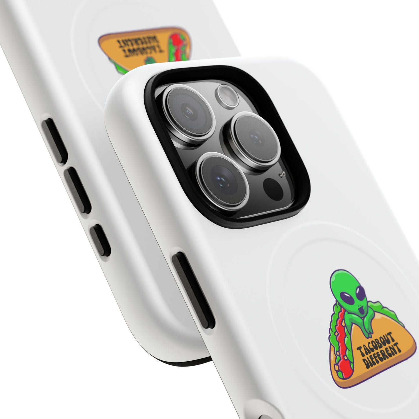 Alien Taco Tough Magnetic Phone Cases, Geeky Gift, Fun Phone Accessories, Unique Cell Phone Cover, Quirky Design