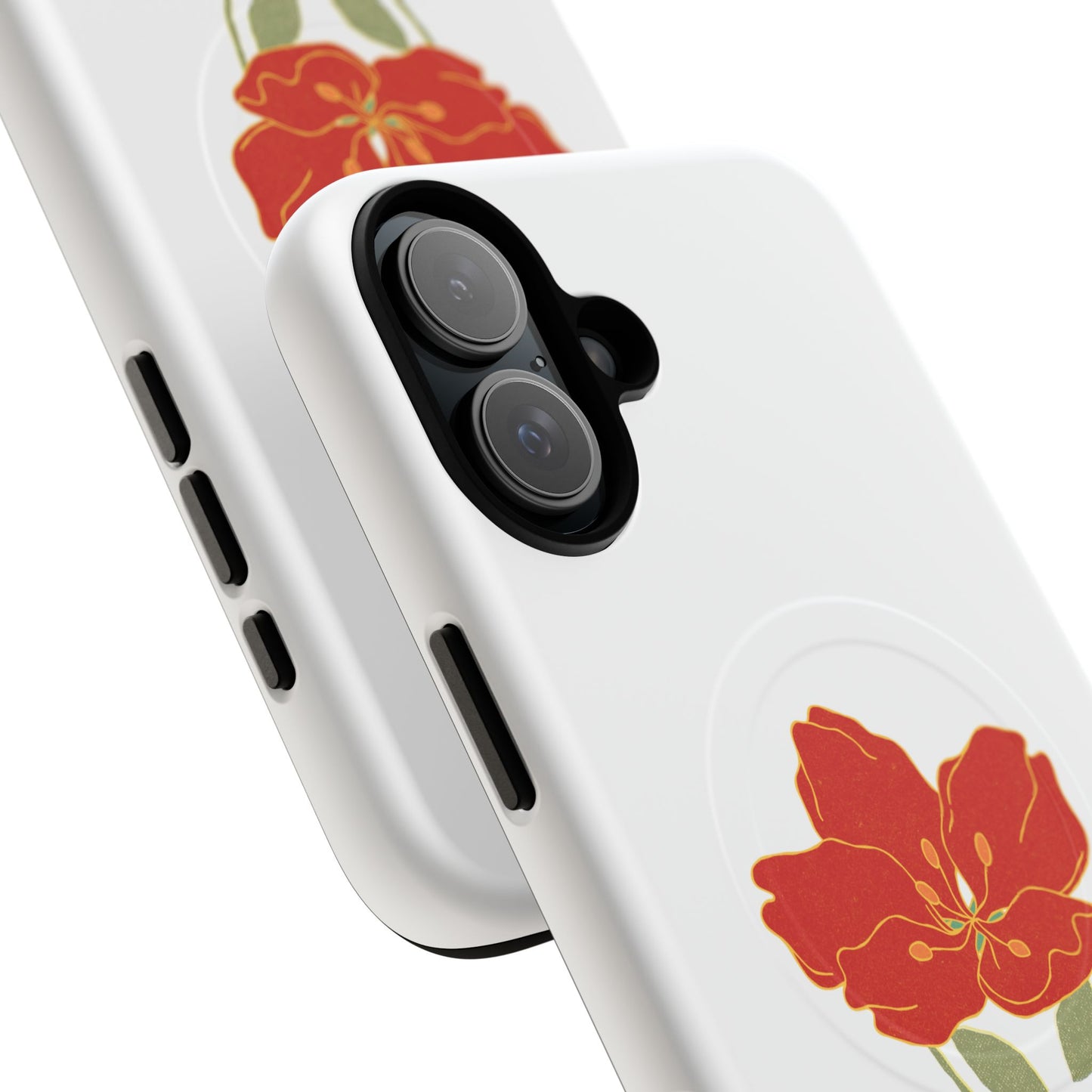 Floral Alien Phone Case | Tough Magnetic Cases | Unique Phone Accessory, Stylish Gift for Teenagers, Floral Design, Alien Lovers