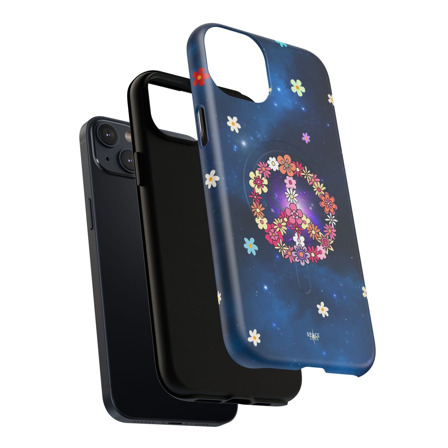 Peace Blossom Tough Magnetic Phone Case - Vibrant Floral Design